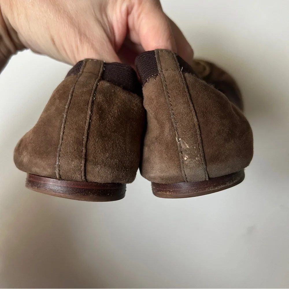Tory Burch Leather Caroline Ballet Flats